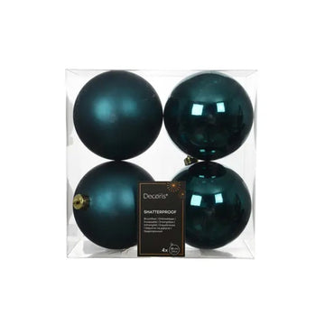 Emerald Boxed Ball Ornaments Set Of 4