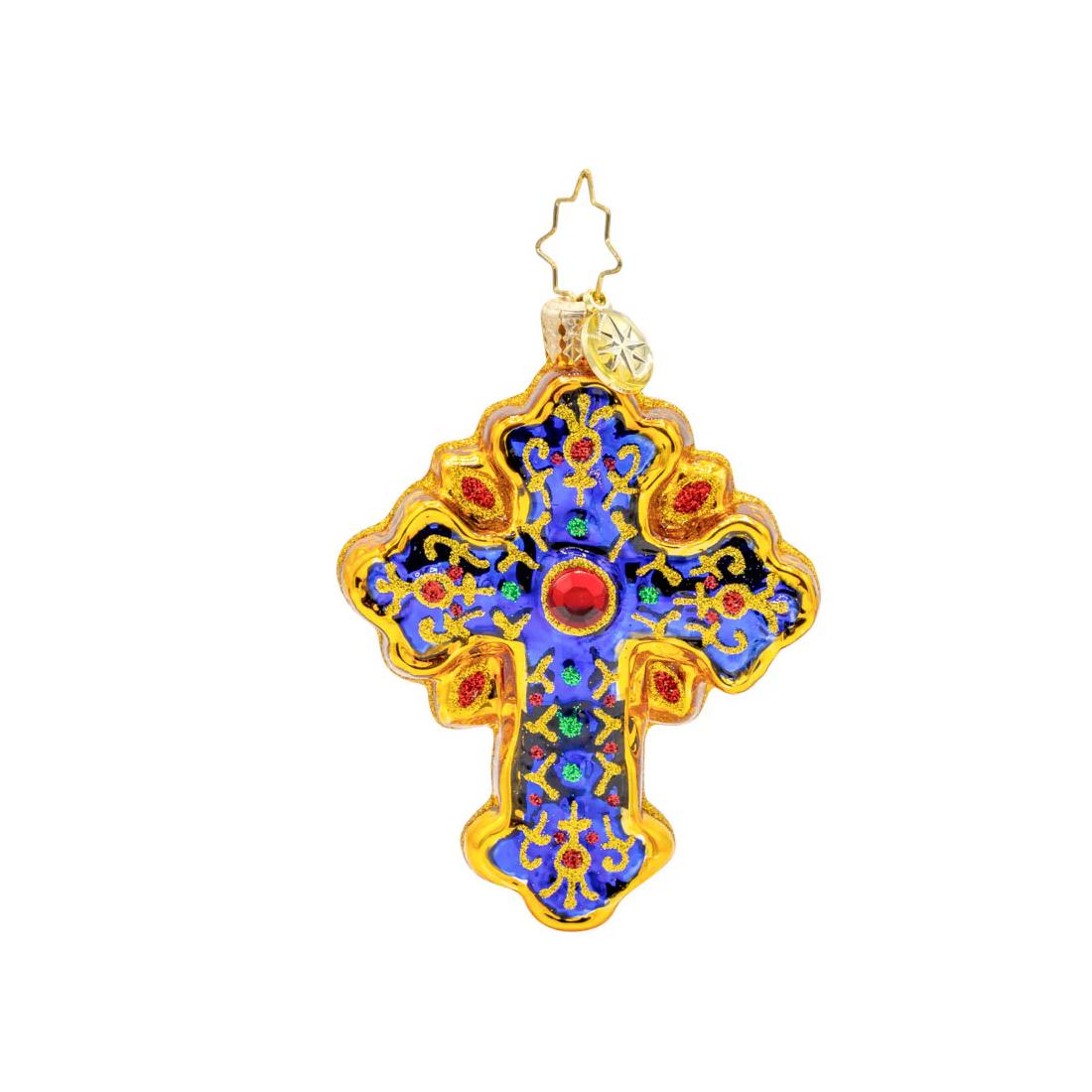 2025 Sacred Season Cross Gem Ornament