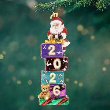 2026 Stacking Up The Years Ornament