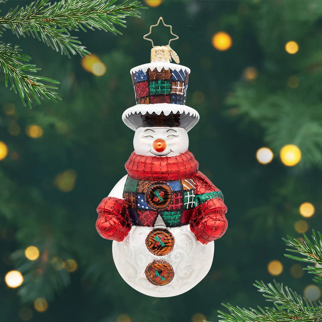 2026 Plaid Tidings Ornament