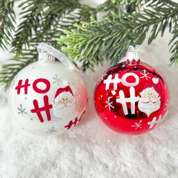 Ho Ho Ho Santa Ornaments