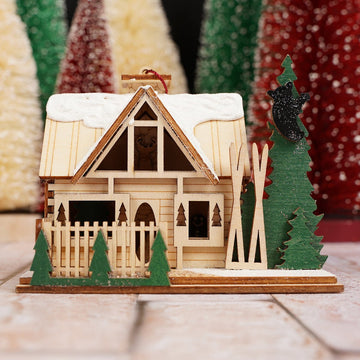 Santas Ski Lodge Ornament