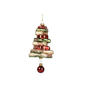 Stack Of Books Ornament