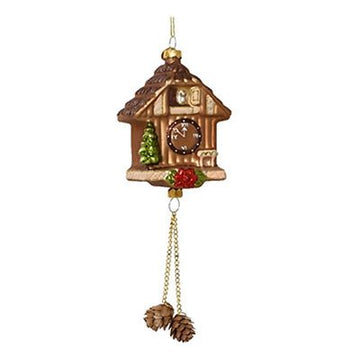 Glass Coo Coo Clock Ornament
