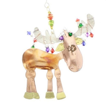 Brass Moose Ornament