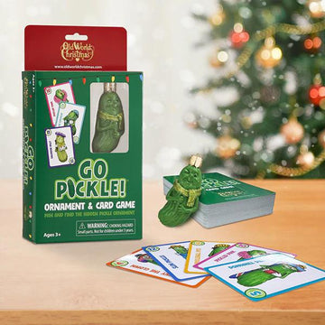 Go Pickle Ornament And Card Game