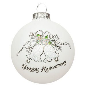 Happy Anniversary Bells Christmas Ornament