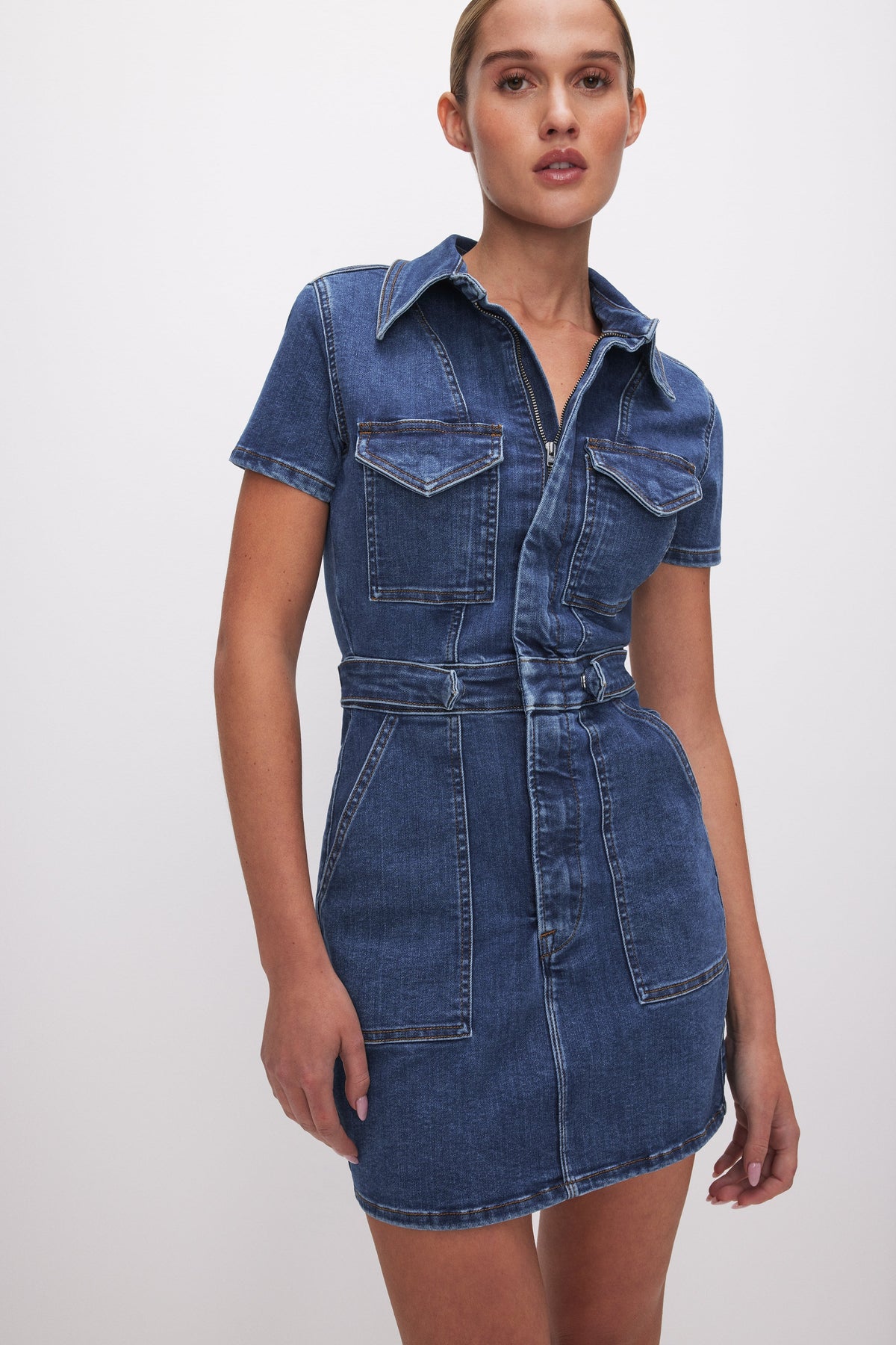 FIT FOR SUCCESS MINI DRESS | INDIGO594