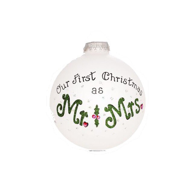 Mr. & Mrs. Our First Christmas Ornament