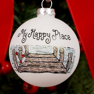My Happy Place Dock Christmas Ornament