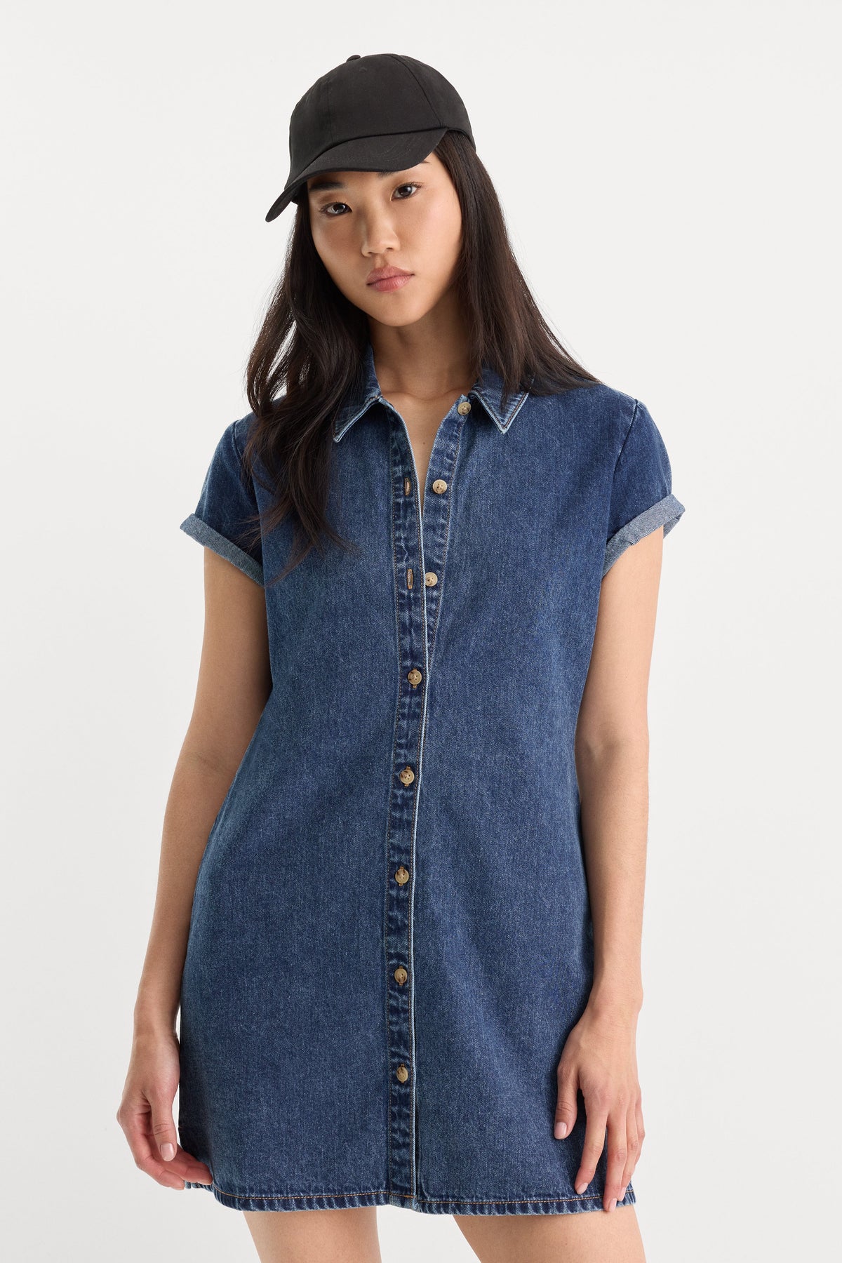 THE DENIM POLO DRESS | ALCOVE