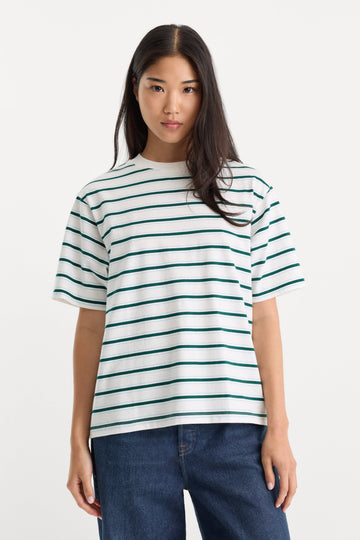 THE BODEGA TEE | FOREST MULTI STRIPE