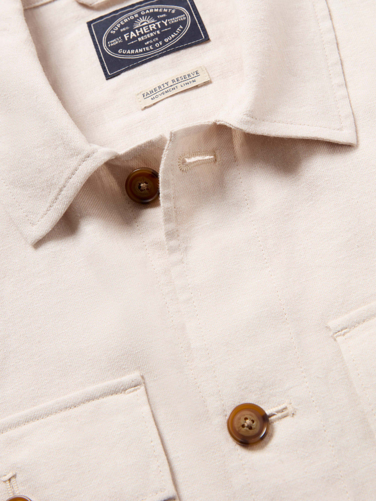Movement Linen Shirt Jacket - Dorset Sand