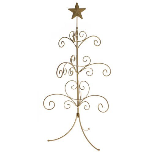 Gold Star Ornament Tree