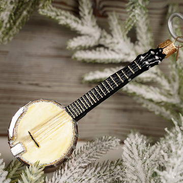 Glass Banjo Classic Christmas Ornament