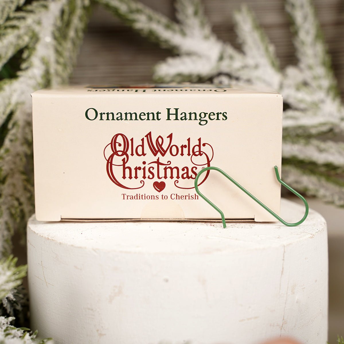 Green Christmas Ornament Hangers