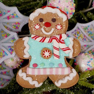 Blue Dough Gingerbread Man Ornament