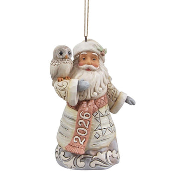 Woodland Santa Ornament Dated 2026