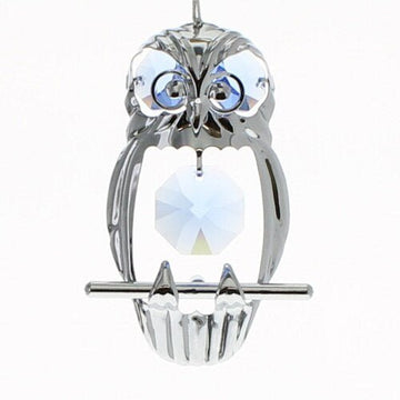 Spotted Owl Suncatcher Christmas Ornament