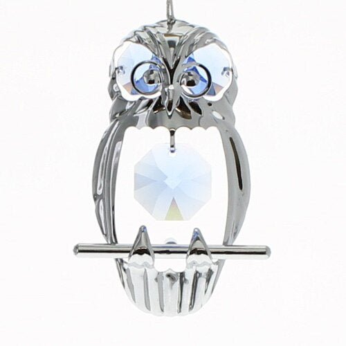 Spotted Owl Suncatcher Christmas Ornament