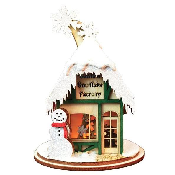 Santas Snowflake Factory Ornament