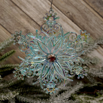 Blue Snowflake Ornament