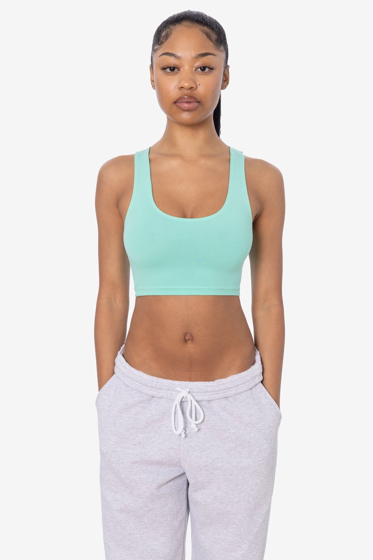 8383 - Cotton Spandex Tank Crop Top