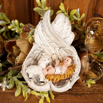 Baby Jesus in Angel Wings Ornament