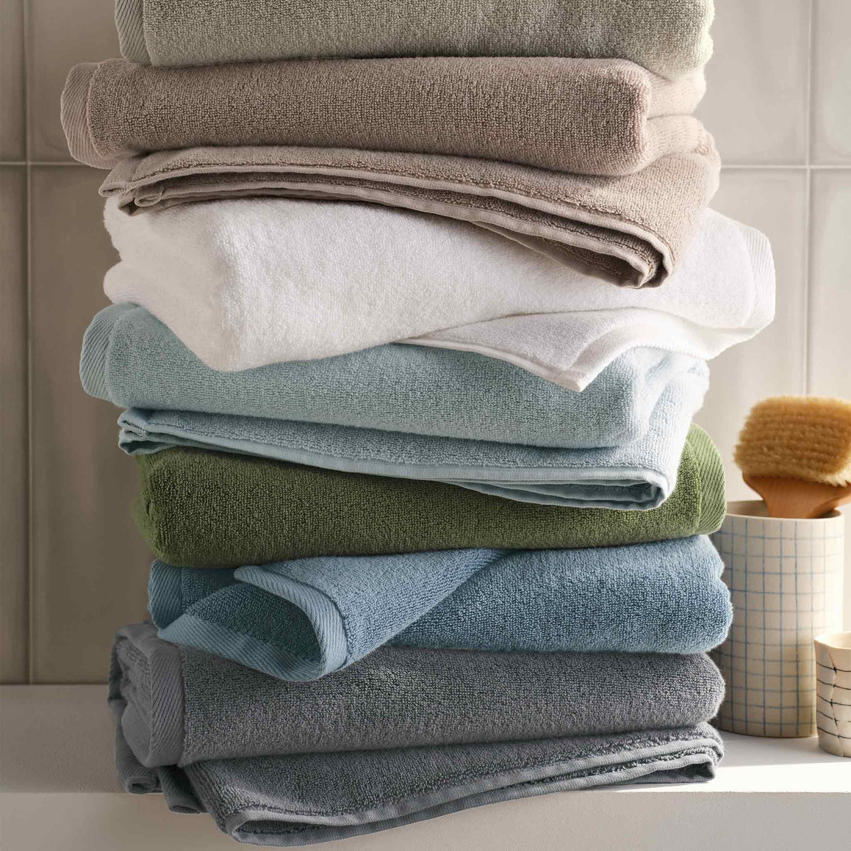 Plush Turkish Cotton Bath Towels