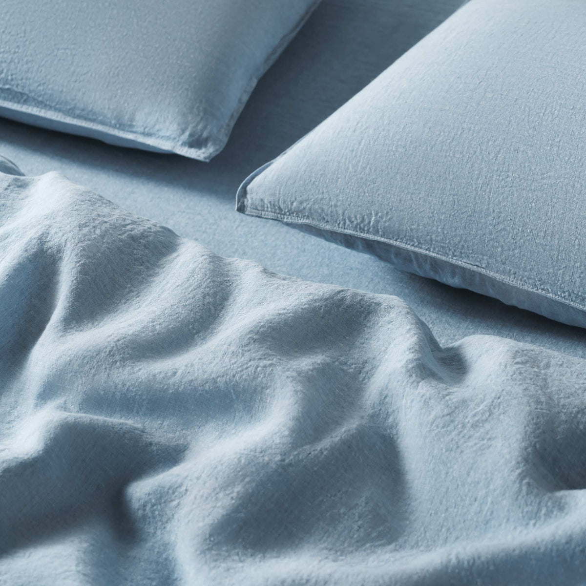 Set of 2 Washed European Linen Core Sheet Set Bundle