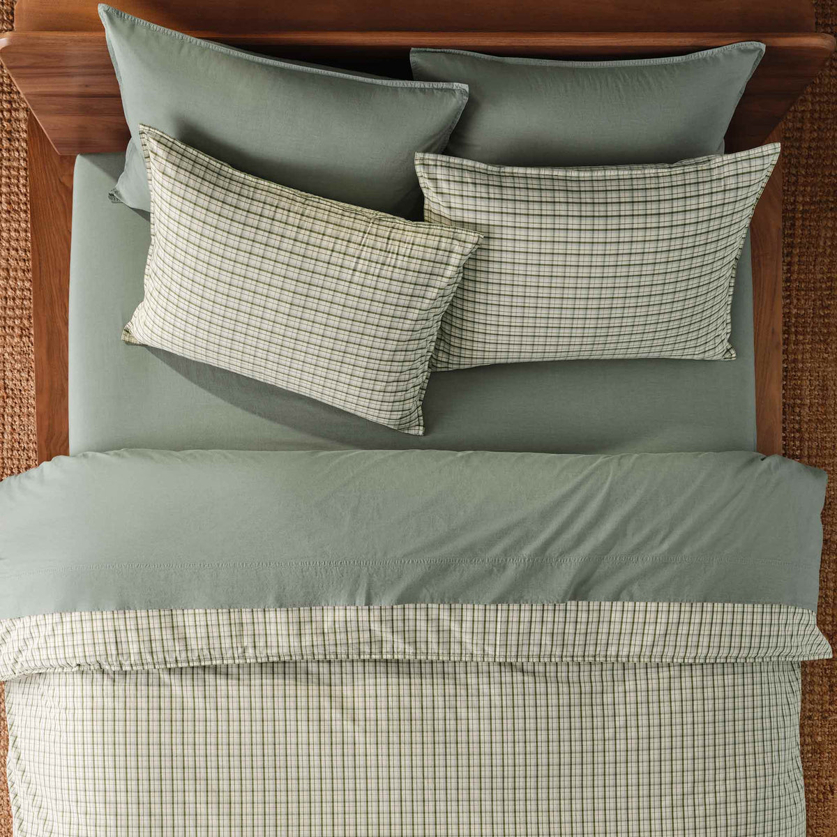 Washed Classic Percale Duvet Set Bundle