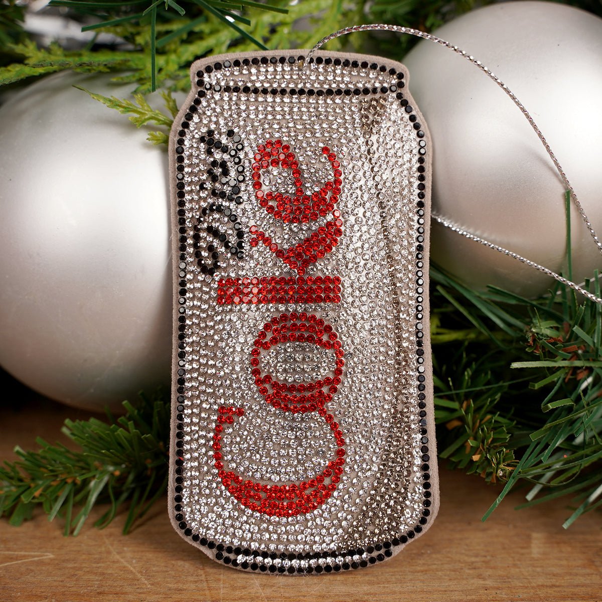 Bedazzled Coke And Diet Coke Ornament