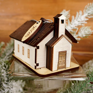 Cades Cove Chapel Christmas Ornament