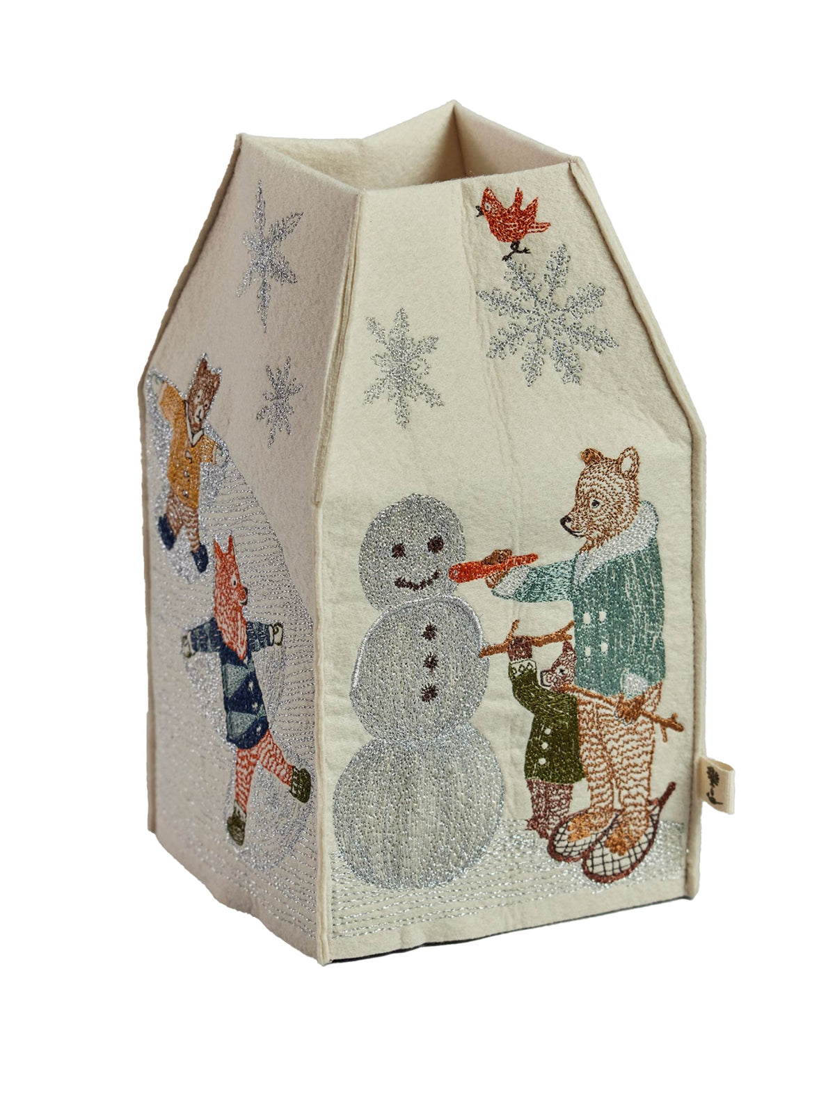 Coral & Tusk Snow Day Tissue Box Cover