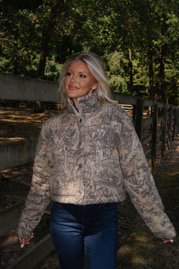 Camo Puffer Jacket