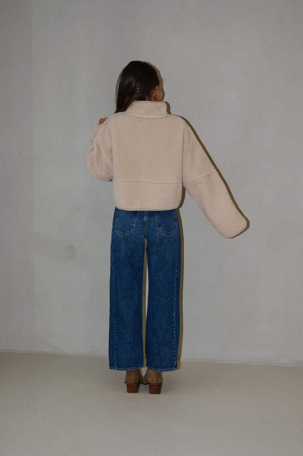 Alpine Bomber Jacket-Beige