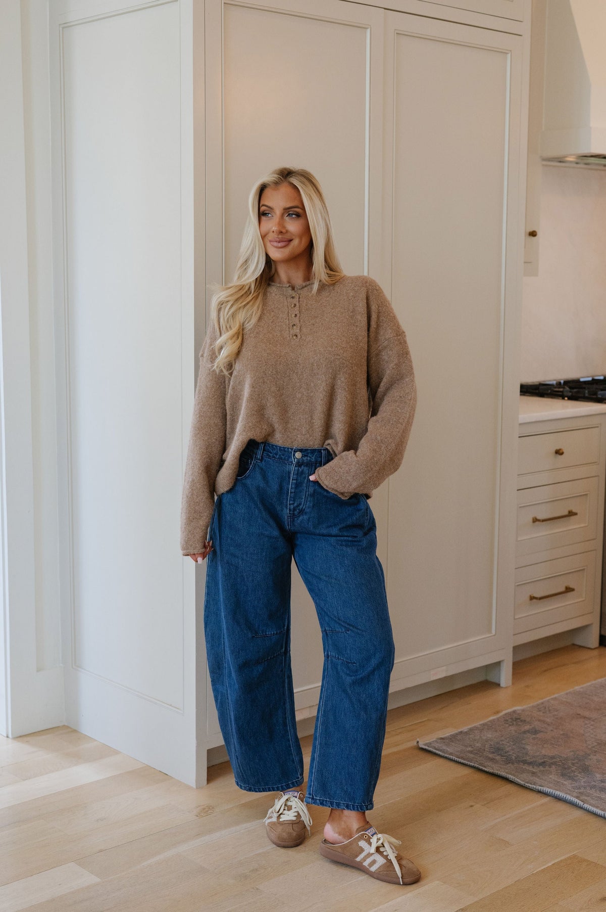 Jackson Henley Sweater-Mocha