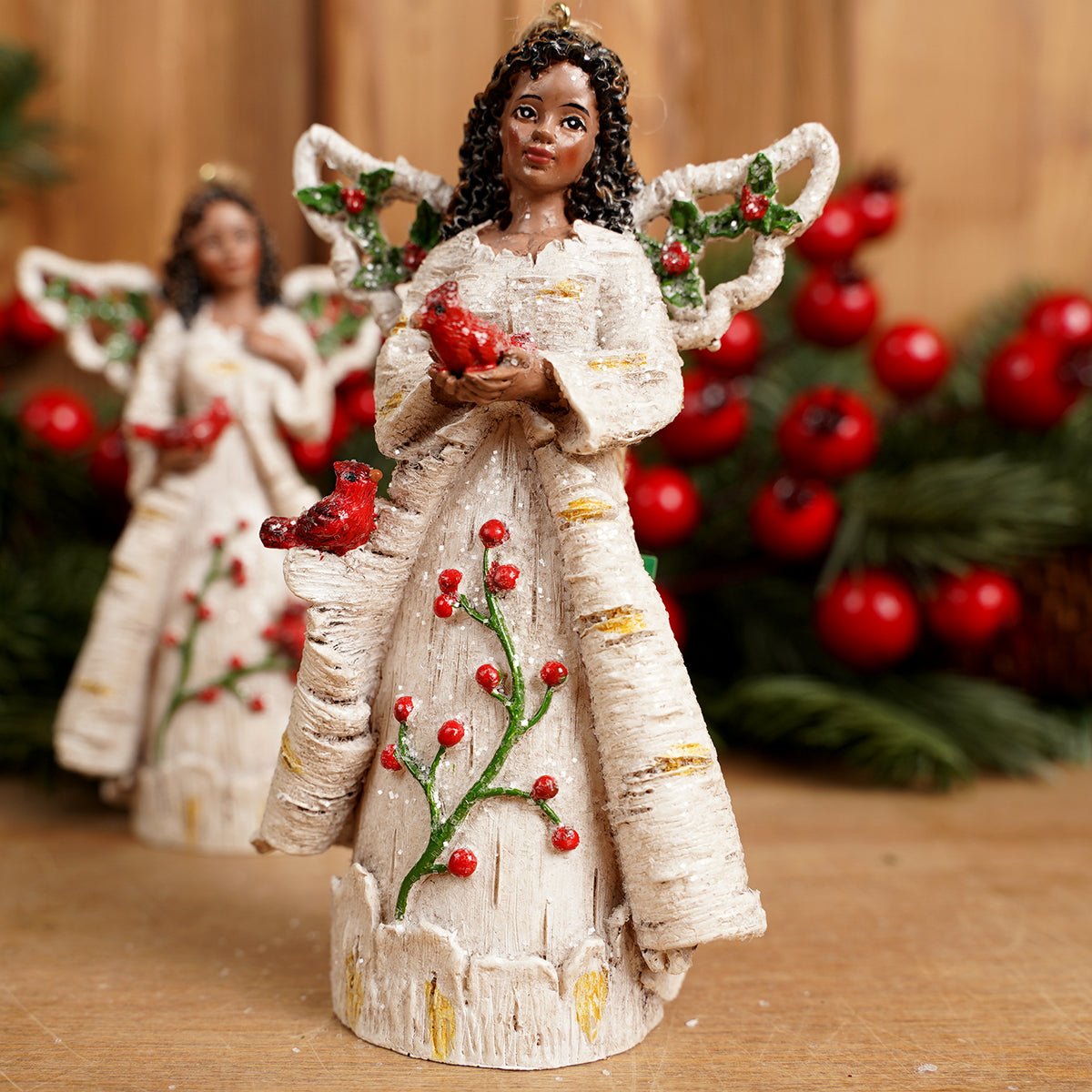 African American Birch Berry Angel