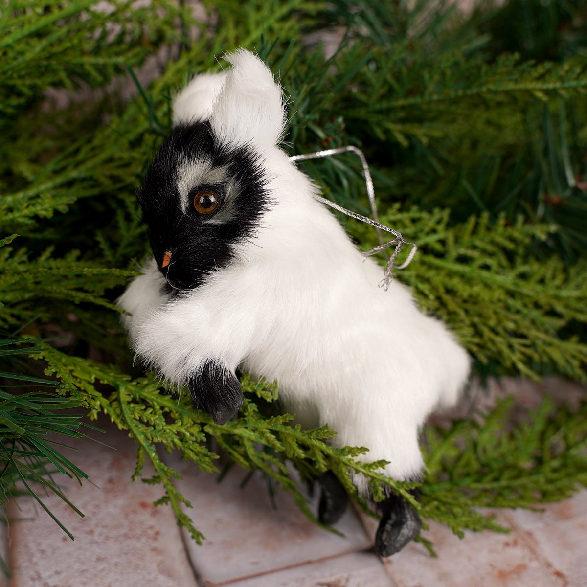 Furry Baby Goat Ornaments