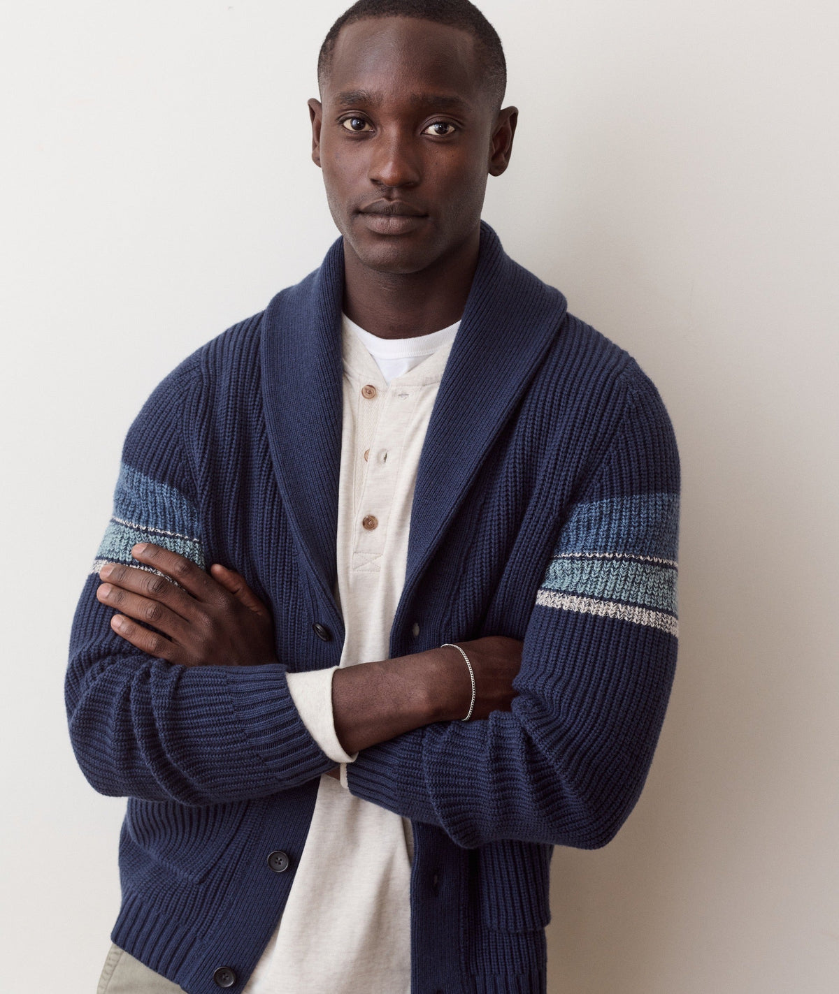 Varsity Shawl Cardigan