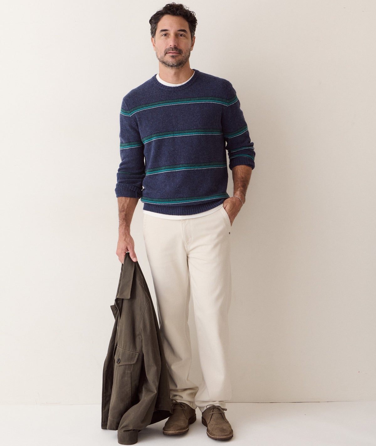 Coastal Merino Crewneck Sweater