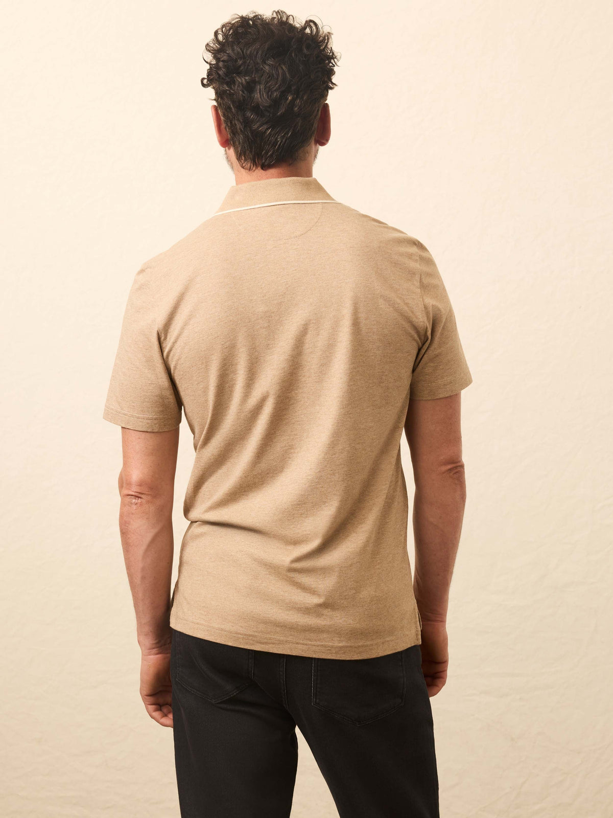 Short-Sleeve Movement Pique Polo - Driftwood Island Heather