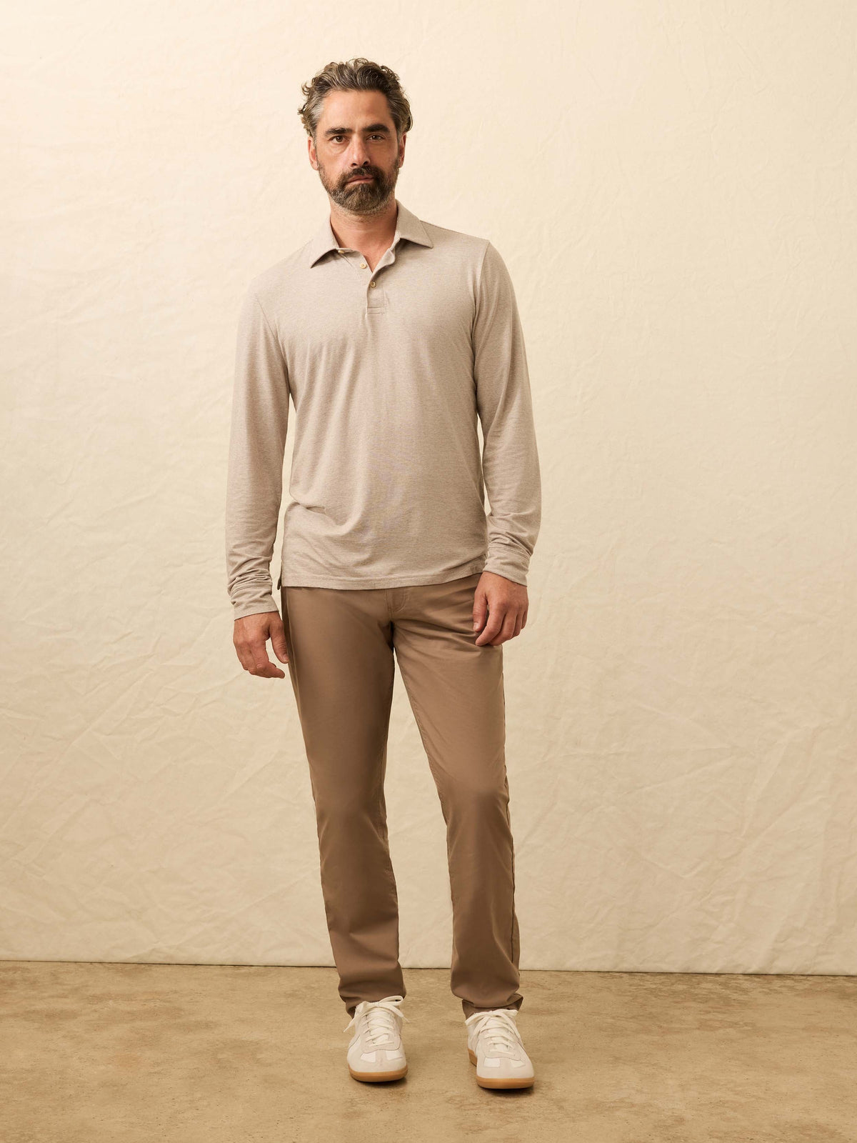 Long-Sleeve Movement Polo - Mountain Bark Feeder