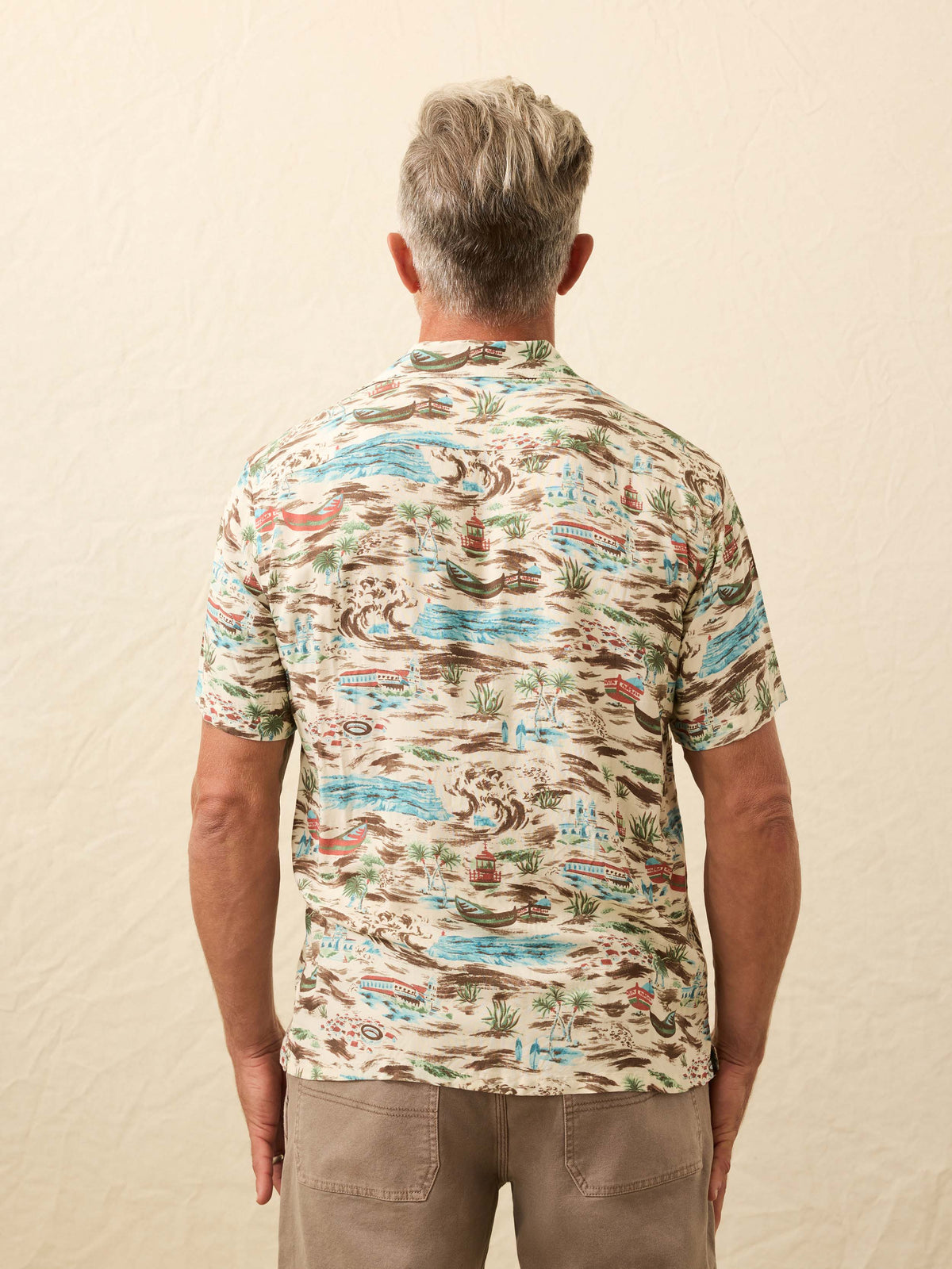 Short-Sleeve Bali Camp Shirt - Nazare Shore