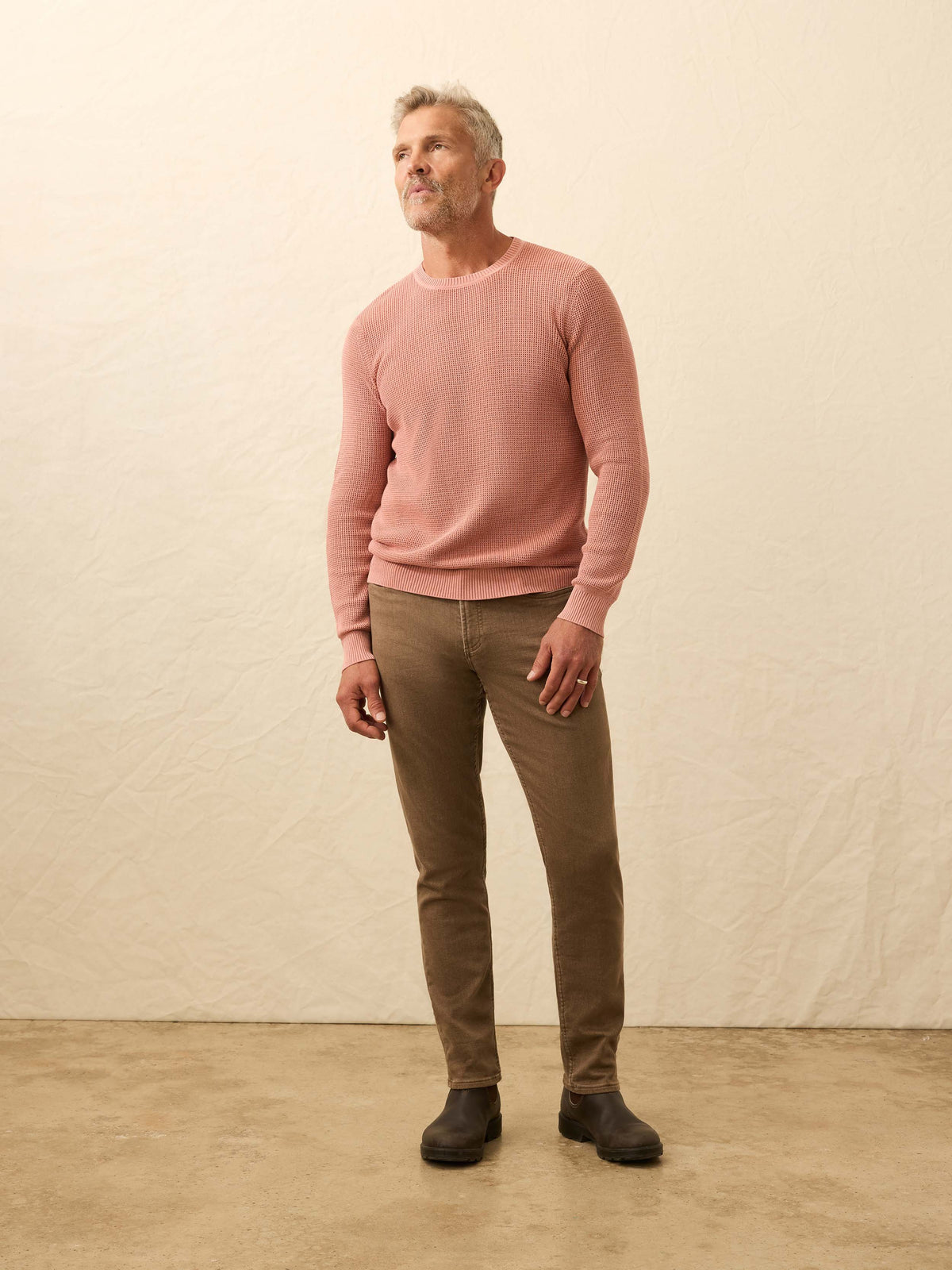 Sunwashed Crewneck Sweater - Dusty Sienna