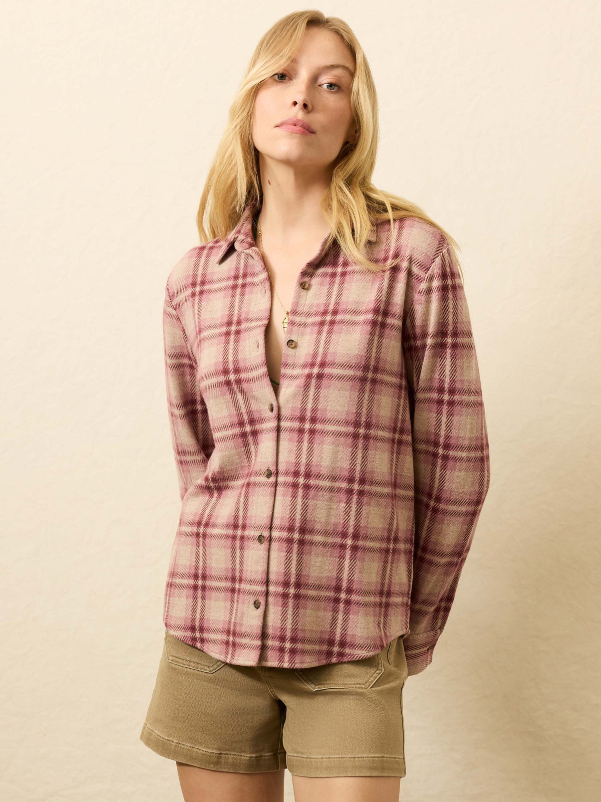 Legend Sweater Classic Shirt - Berry Coast Plaid