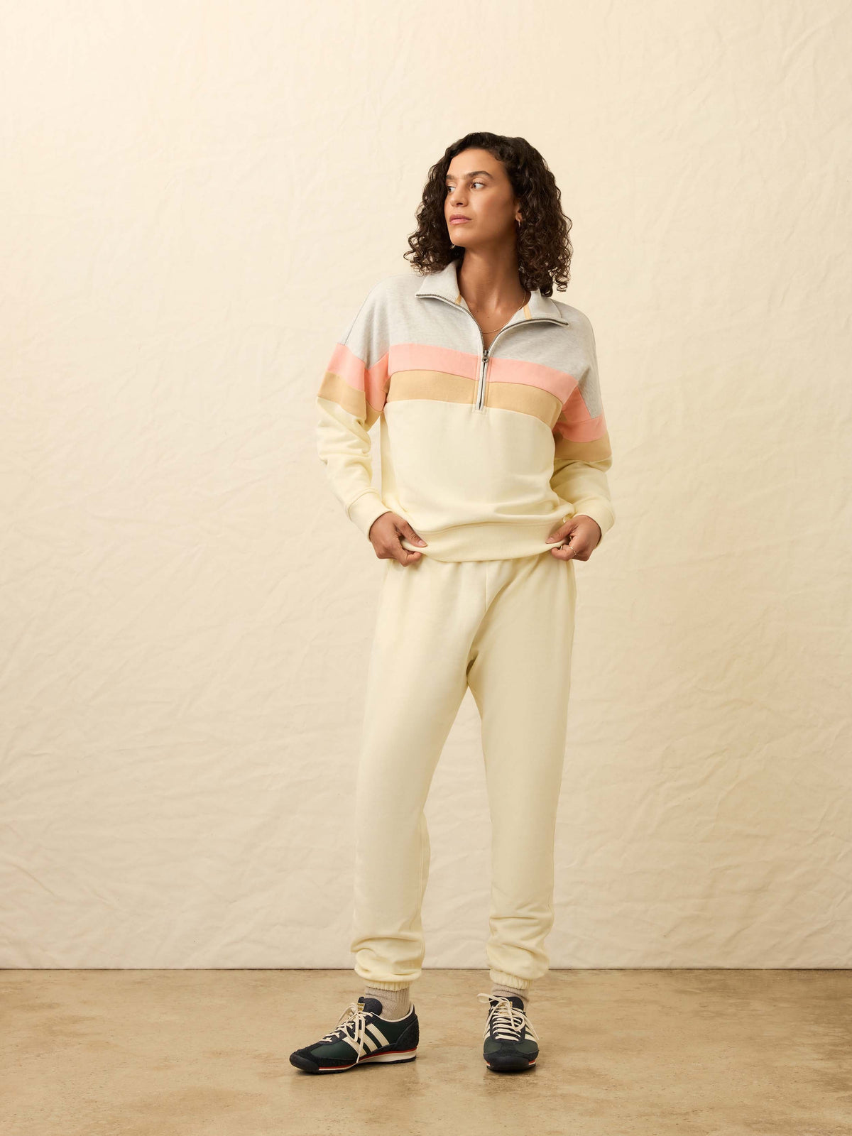 High Standard Fleece Quarter Zip - Golden Horizon