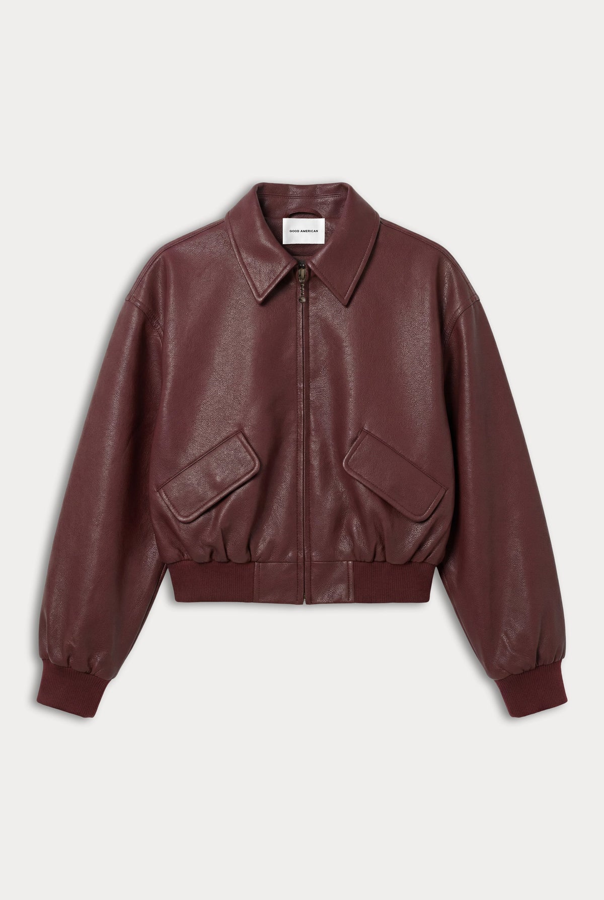THE BETTER THAN LEATHER BOMBER JACKET | BERRY NOIR