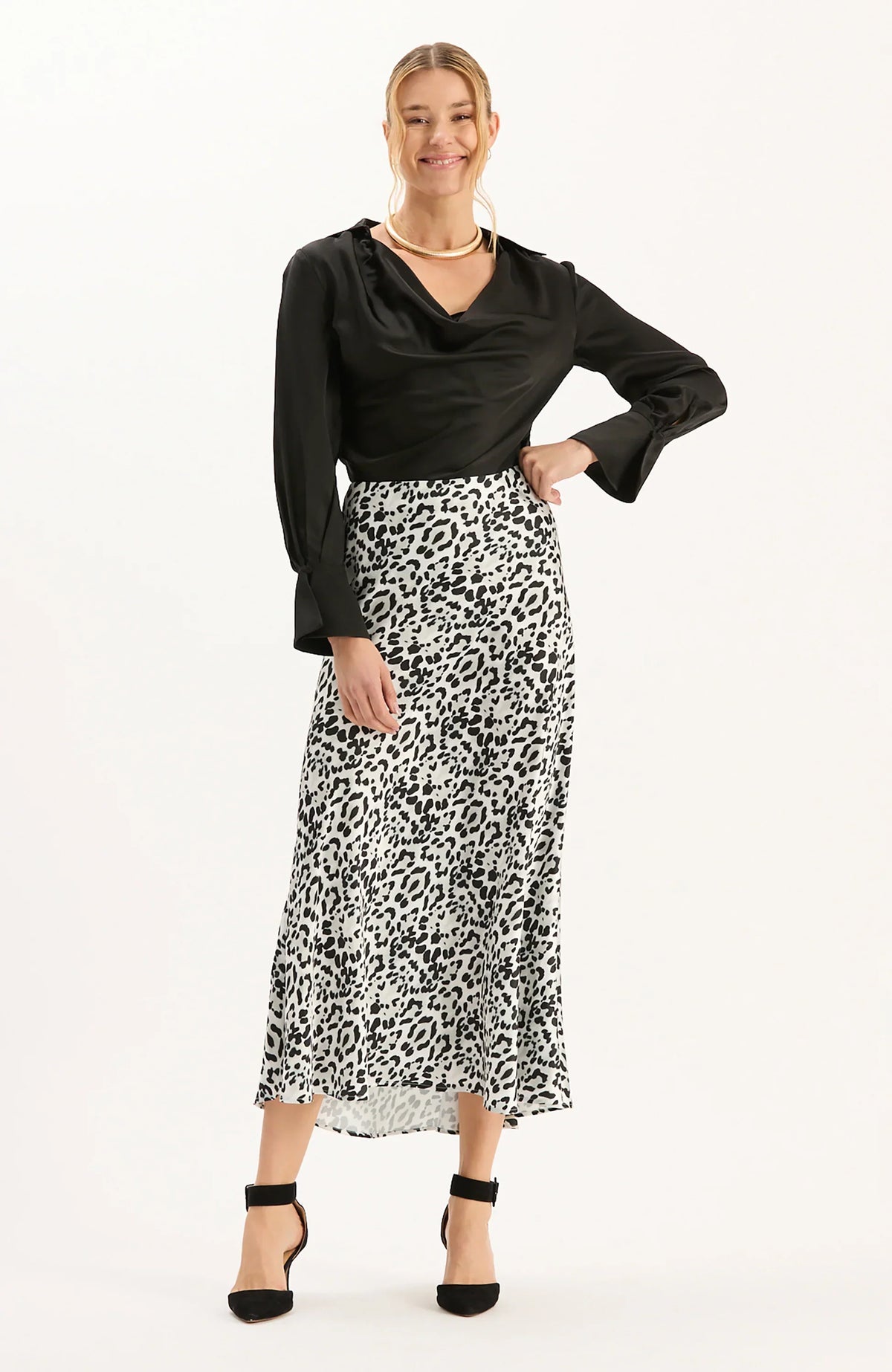 ASTRID CHARMEUSE BLOUSE