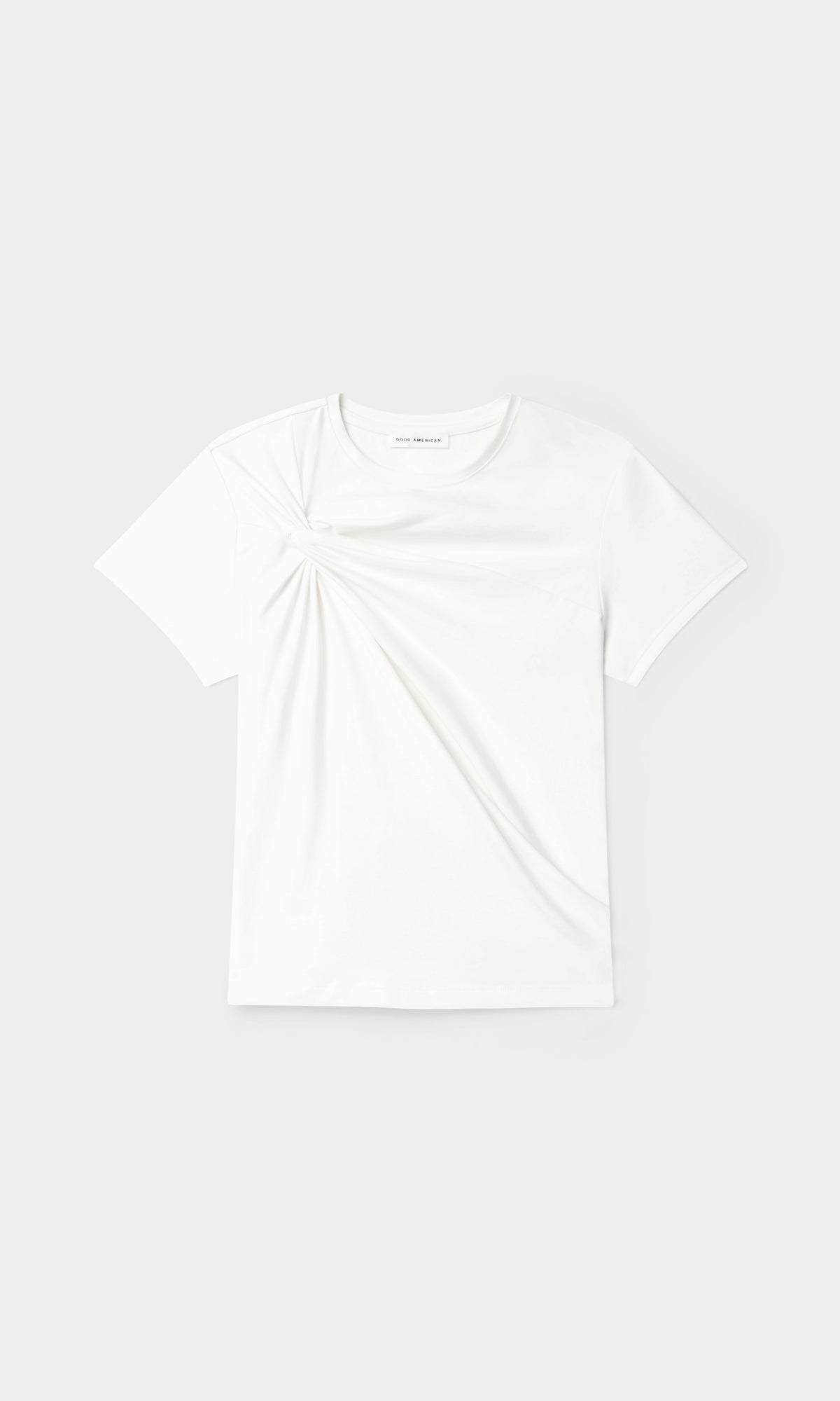 SUPER STRETCH TWIST TEE | WHITE001